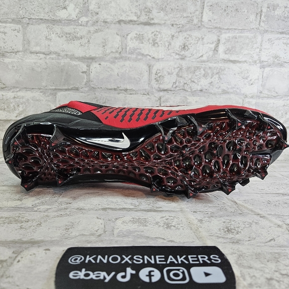 Nike Alpha Menace Pro 2 Mid Red Football Cleats Red AQ3209-601 Men's Size 16 - Picture 6 of 6